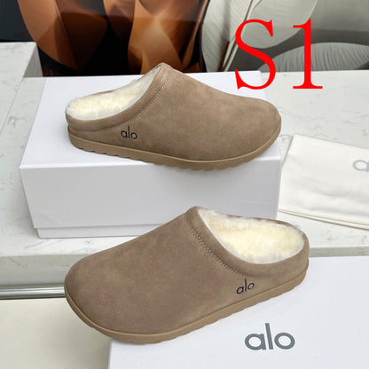 GAS1 Wool Women Shoes 35-41 cotton slippers with Box