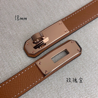 HBL7 Real leather 1.8CM 95-110CM Belt with all packing