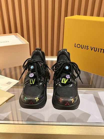 OLS37 Leather Women 5.5CM Shoes 35-41 with box