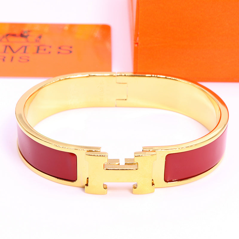 HB37 Bracelet 316L steel plating gold high quality bangles for women wonderful gift jewelry  size 17