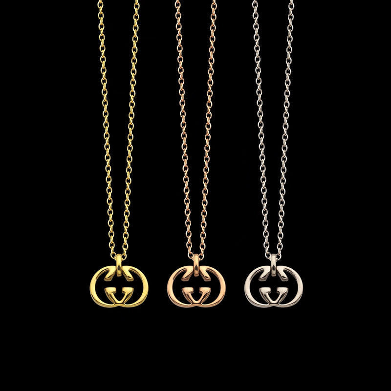 GN03   Letter Pendant Necklace Jewelry