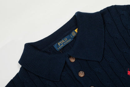 LFC5 New men's and women's spring and autumn collared sweaters, sweater base clothes