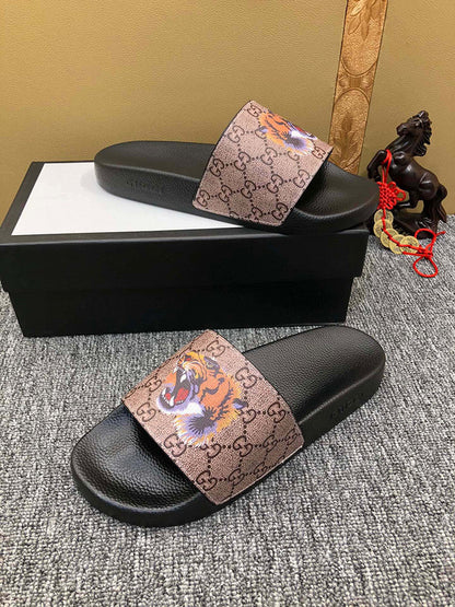 YGS13 shoes man and women slippers with all packaging