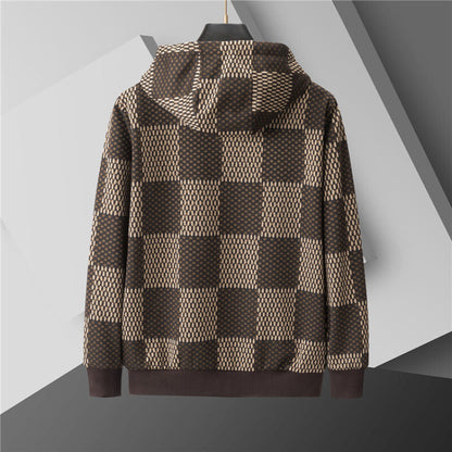 LVC025 New men's spring and autumn thin style outerwear+long pants pure cotton casual suit clothing