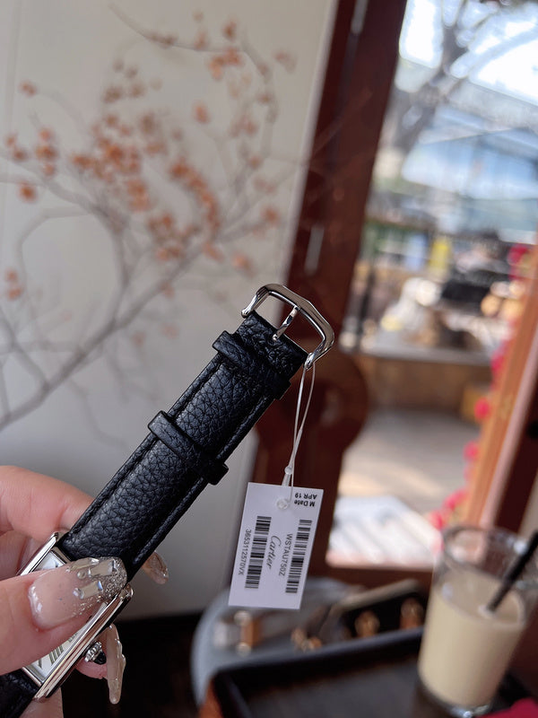 CW5  Couple's lychee print belt watch  25.5mm x 33.7mm/29.5mm*22mmCITIZEN movement