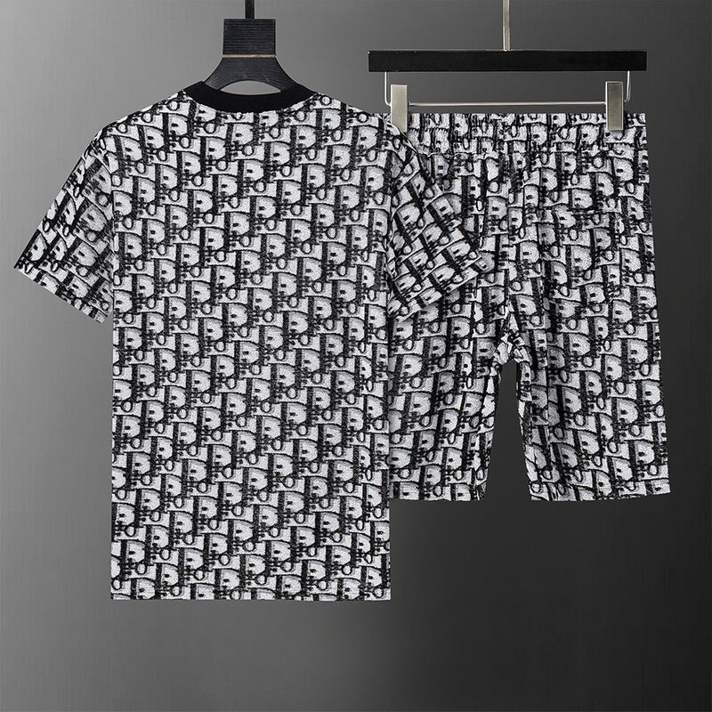 DIC119 New men's short sleeved polo top+shorts clothing