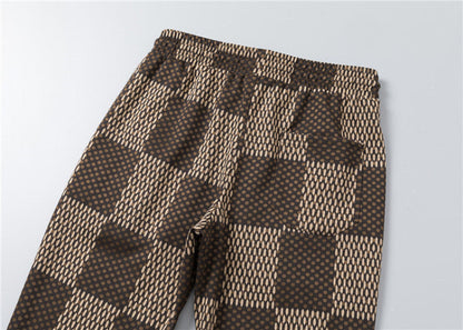 LVC025 New men's spring and autumn thin style outerwear+long pants pure cotton casual suit clothing