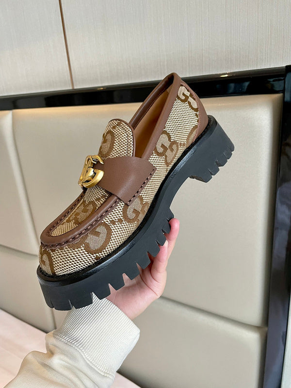 JHGS1 Leather Shoes Women 35-41 with box