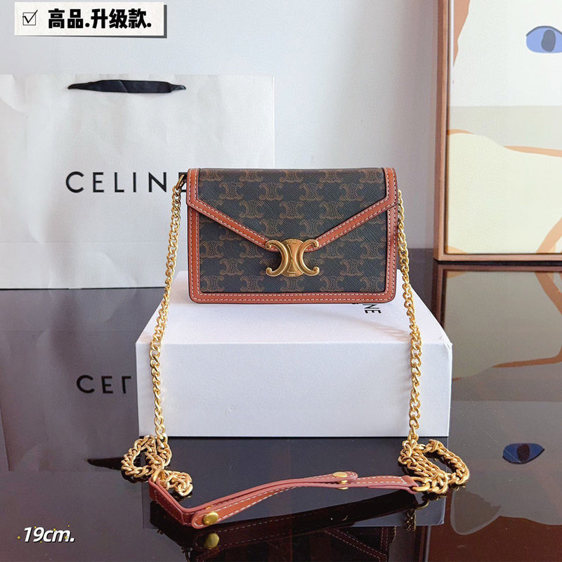 ACP06 Leather Bag 19-4-13CM Shoulder bags with box