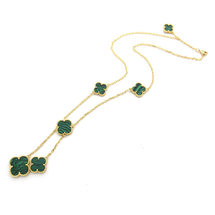 VAN24 Clover Shell Necklace gold plated necklace for women  Jewelry