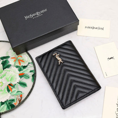 LYP34 High quality leather 10X14CM wallet with box