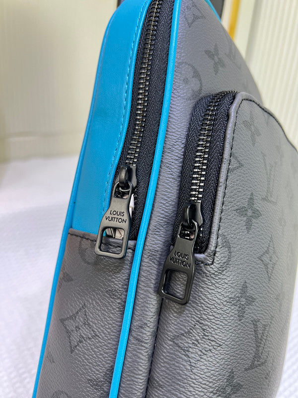 LLP77 Men Leather Bag 20-31-10CM Shoulder Bags