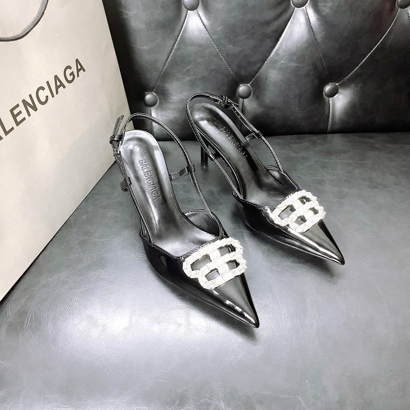 MBS11 Slippers Women 8CM heel shoes 35-42 With box