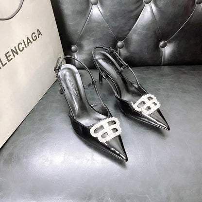 MBS11 Slippers Women 8CM heel shoes 35-42 With box