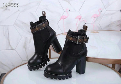 OLS16 Leather 9.5CM Women 35-42 shoes With box