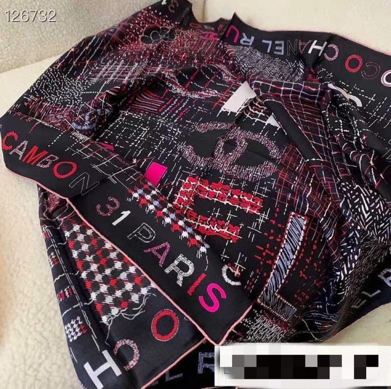 XCC19 Silk satin 90-90CM scarf