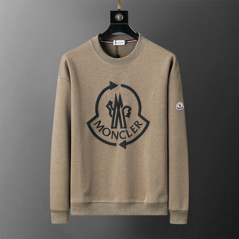 MOC037  New men's autumn and winter double-sided cotton new pullover hoodie clothing