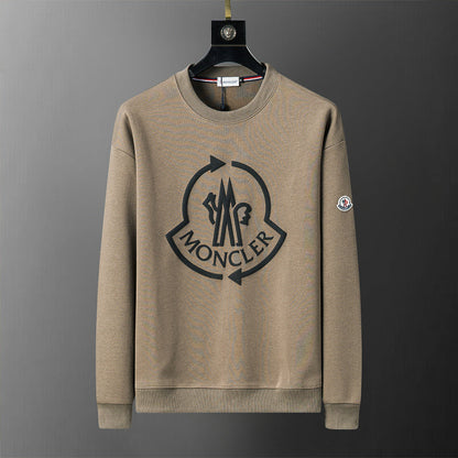 MOC037  New men's autumn and winter double-sided cotton new pullover hoodie clothing