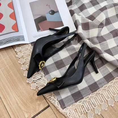 MJVS11 Leather Women 7CM Heel shoes 35-42 With box