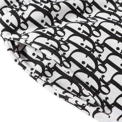 DIP1 Classic black and white printing, pure cotton fabric, comfortable and fashionable