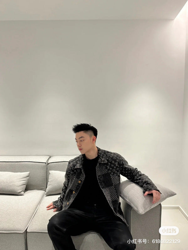 LVC021  New high-quality spring and autumn men'sand women’s  jacket denim jacket clothes