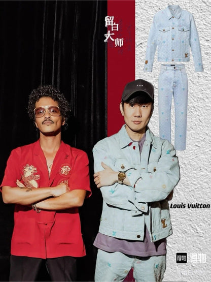 LVC020   New high-quality spring and autumn men'sand women’s jacket denim jacket clothes