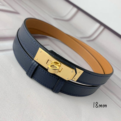 HBL7 Real leather 1.8CM 95-110CM Belt with all packing