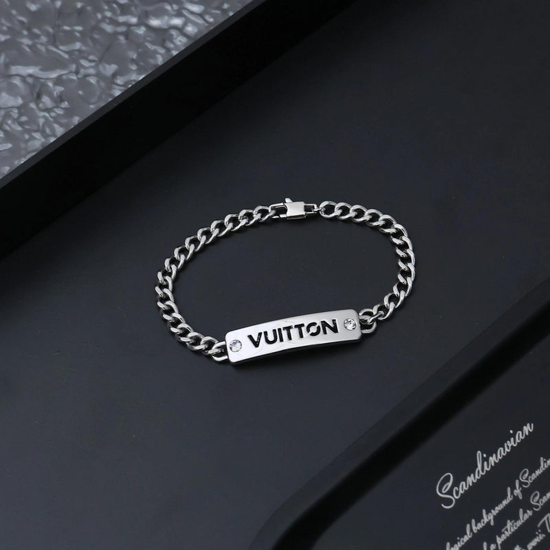 L167   Men's and women's titanium steel bracelet jewelry