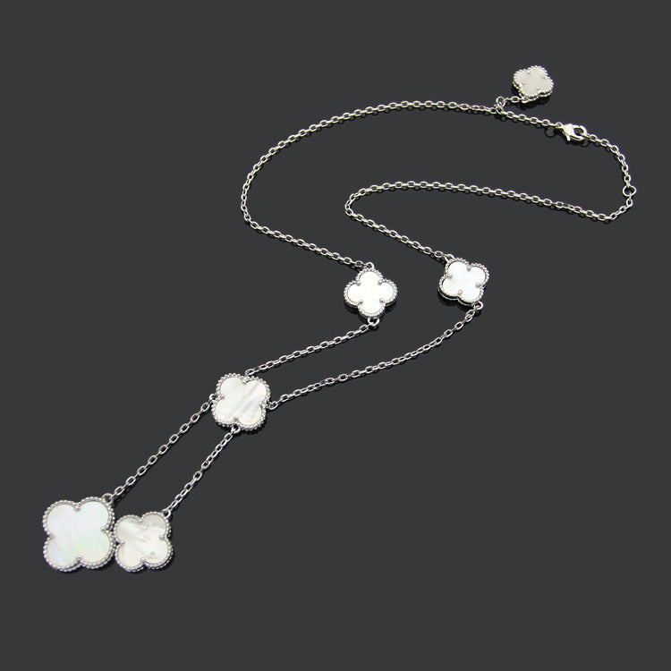 VAN24 Clover Shell Necklace gold plated necklace for women  Jewelry
