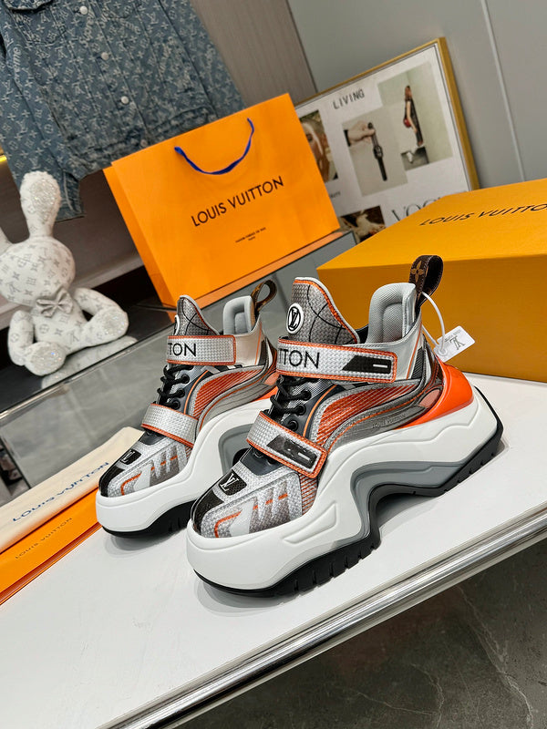 OLS33 Leather Women 5CM Shoes 35-42 with box