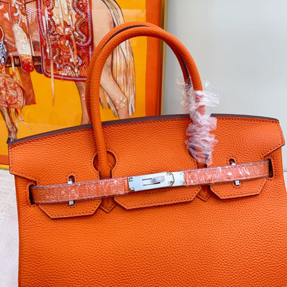 GHP2 Leather Cowhide Bag 25CM 30CM 35CM High quality Birkin Bag