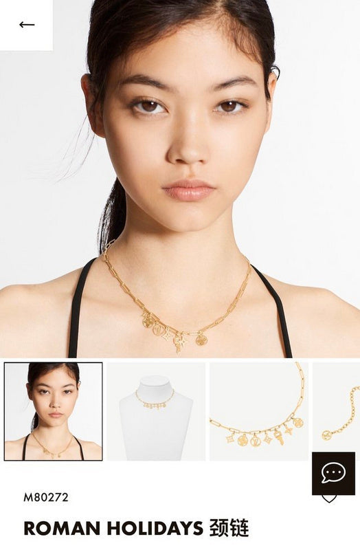 X626  Women's Titanium Steel Square Flower Round Flower Key Necklace Jewelry