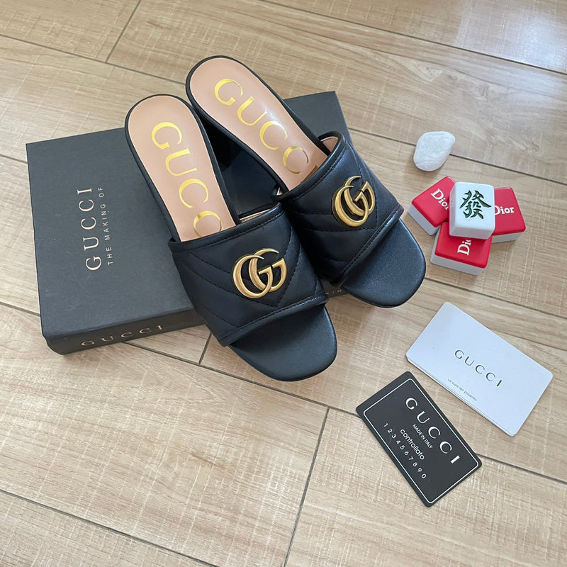 MJGS60 Slippers 6.5CM Women shoes 35-40 With box