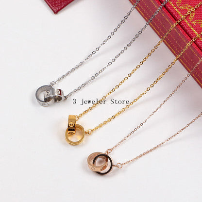 CAN26 Necklace 316L steel plating gold necklaces Jewelry