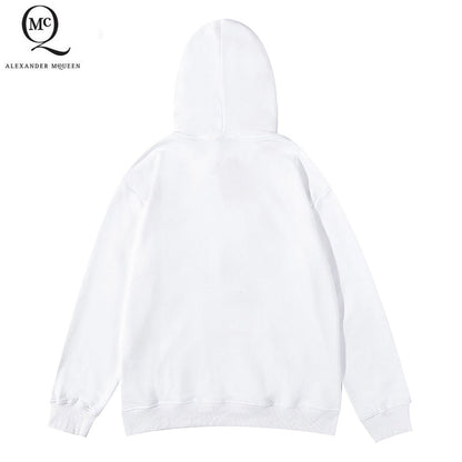 MOC37  Men's and women's classic letter logo printed hooded sweatshirt