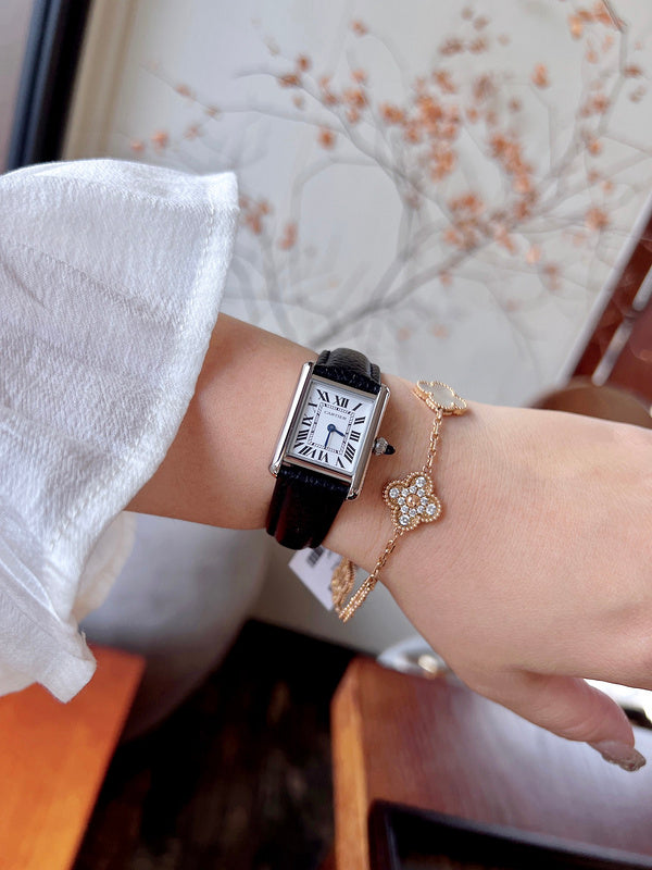 CW5  Couple's lychee print belt watch  25.5mm x 33.7mm/29.5mm*22mmCITIZEN movement