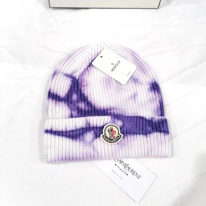 PMOH3  New tie dye multi-color core yarn knitted hat