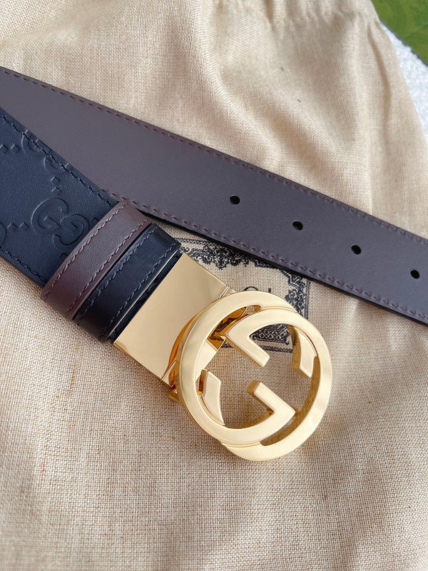 GBL1 Real leather 3.7CM 95-125CM Belt with all packing