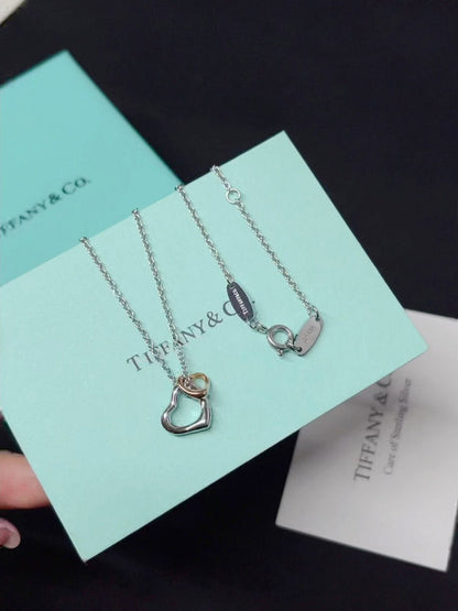 X679  Women's titanium steel heart-shaped necklace jewelry