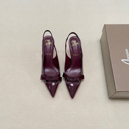 MBCL1 Women Heel 6CM 8CM 10CM Leather shoes 35-41 with box