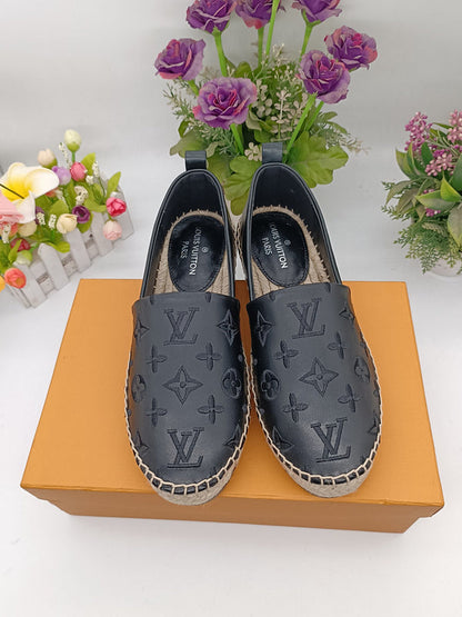 OLS35 Leather Women Shoes 35-42 Fisherman's shoes With box