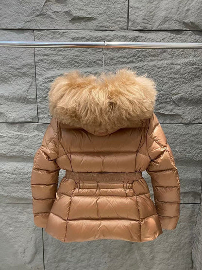 042054  Women's down jacket with fur collar