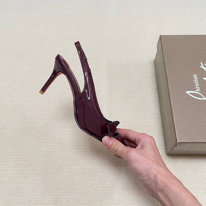 MBCL1 Women Heel 6CM 8CM 10CM Leather shoes 35-41 with box