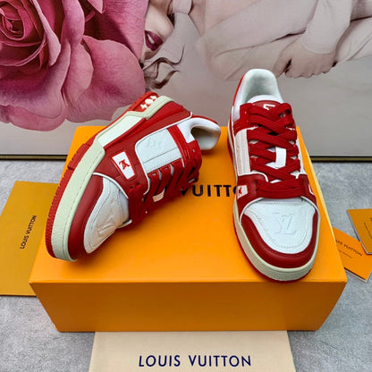 LLS4 High quality leather shoes women 35-41 or man 40-45 with box