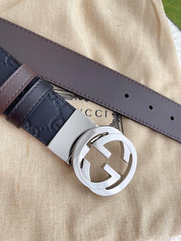 GBL1 Real leather 3.7CM 95-125CM Belt with all packing