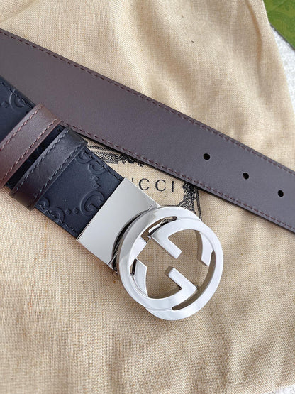 GBL1 Real leather 3.7CM 95-125CM Belt with all packing