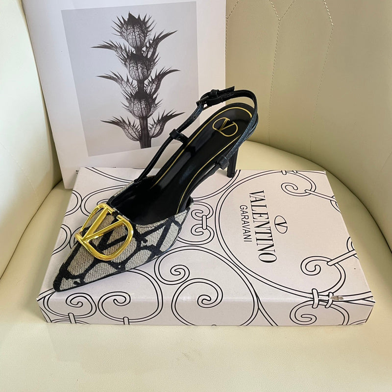 MJVS5 Leather Women 4/6/8/10CM Heel shoes 35-41 With box