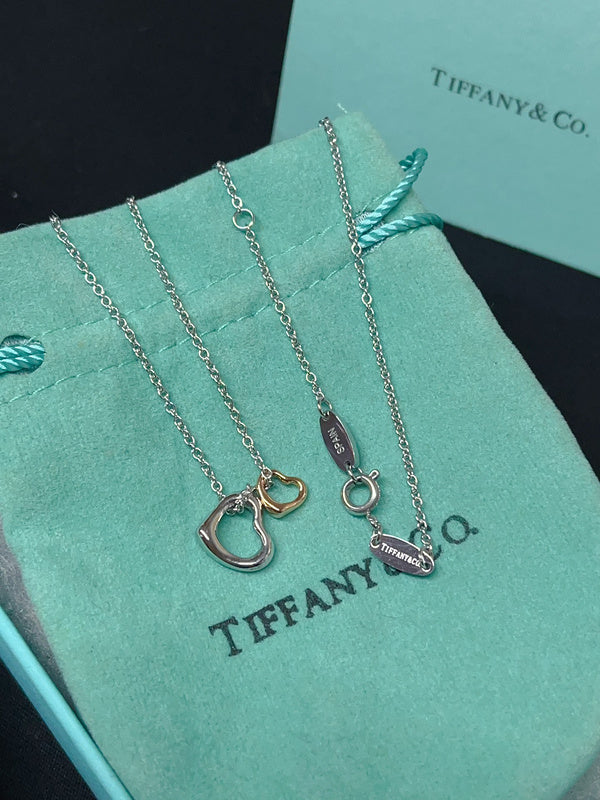 X679  Women's titanium steel heart-shaped necklace jewelry