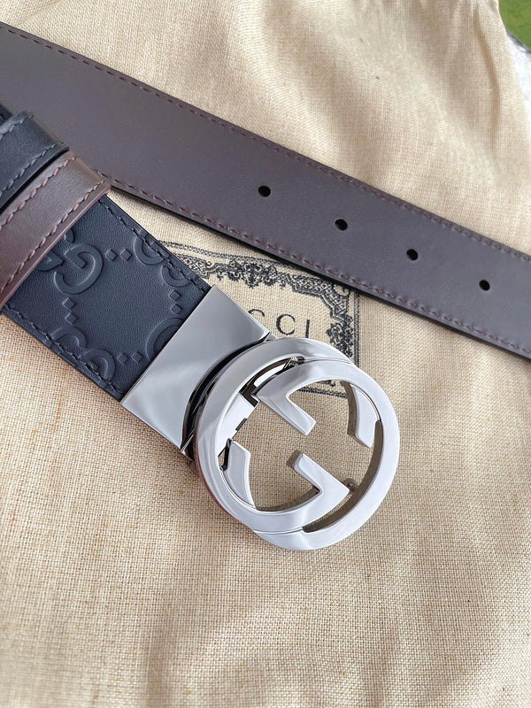 GBL1 Real leather 3.7CM 95-125CM Belt with all packing