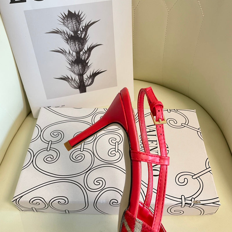 MJVS5 Leather Women 4/6/8/10CM Heel shoes 35-41 With box